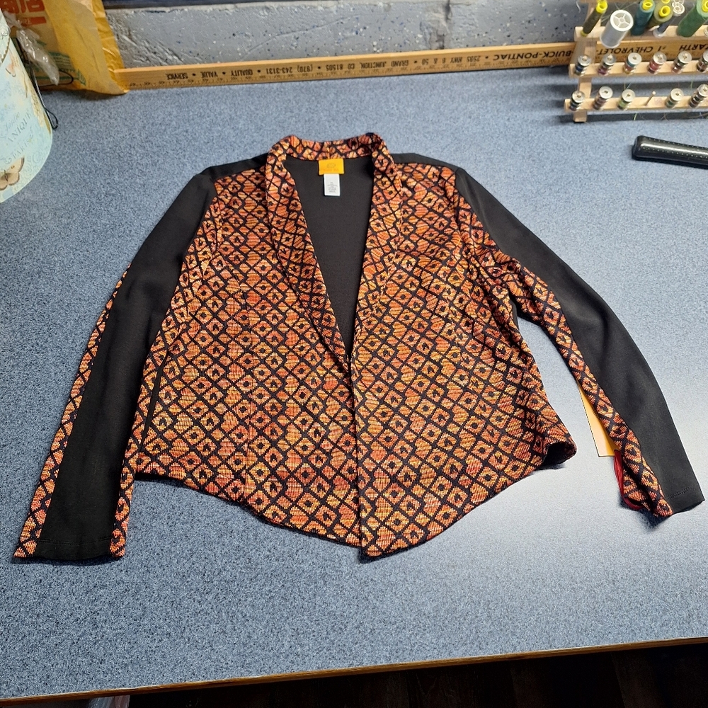 Vintage Ruby Rd. "MACHU PICCHU 2014" Open Front Cardigan, Size Xl, Style#42132C5 - Picture 8 of 11